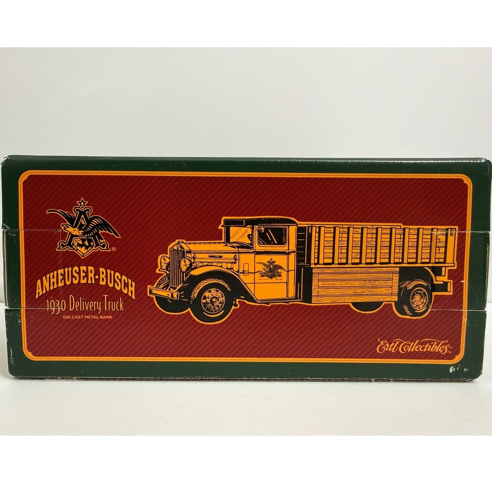 Vintage 1995 ERTL Anheuser Busch 1930 Delivery Truck Die Cast Bank Boxed - Picture 4 of 6
